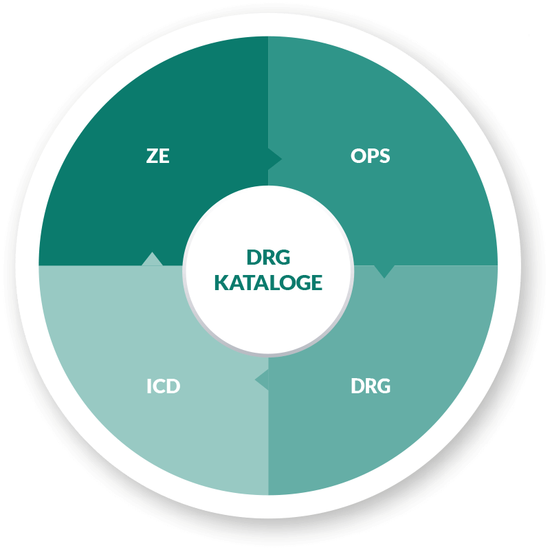 Die Interaktion der DRG Kataloge auf reimbursement.INFO